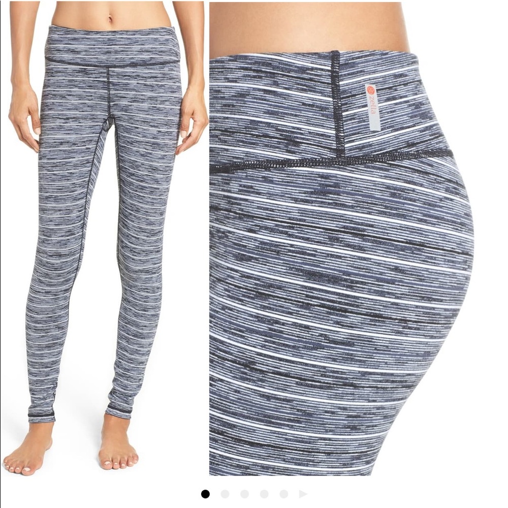 Zella Leggings XS black triple stripe